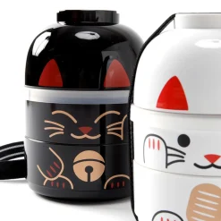 Kokeshi Maneki-Neko Bento Boxes