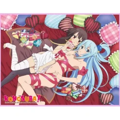 Konosuba Aqua & Megumin Sublimation Throw Blanket