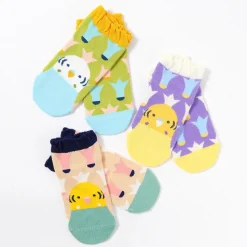 KOTORITACHI Budgerigar Printed Socks (Feather Pattern)