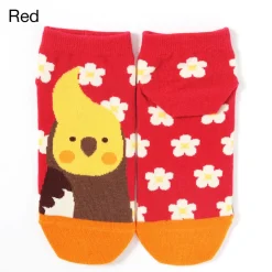 KOTORITACHI Cockatiel Printed Socks (Flower Pattern)
