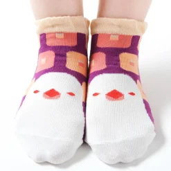 KOTORITACHI Java Sparrow Printed Socks (Square Pattern)