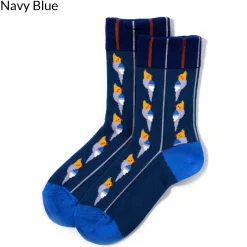 KOTORITACHI Short Crew Stripes & Cockatiel Socks