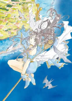 Kousuke Fujishima Signed Limited Edition Framed Oh My Goddess! Primagraphie Art Print: Celestial Reflection