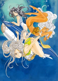 Kousuke Fujishima Signed Limited Edition Framed Oh My Goddess! Primagraphie Art Print: Underwater Cave