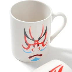 Kumadori Kabuki Face Mugs