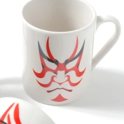 Kumadori Kabuki Face Mugs