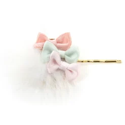 Le cocone Fur Ribbon Hair Pin