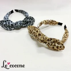 Le cocone Leopard Print Ribbon Katyusha