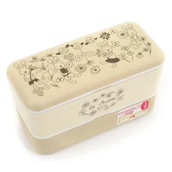 le sucre Lacquerware 2-Tier Rectangular Lunch Box