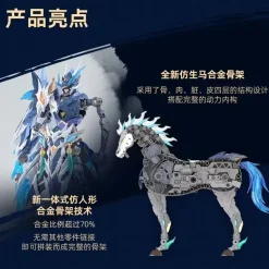 Legend of Star General MNP-XH05 Zhao Yun & Yu Lan Bai Long Ju Action Plastic Model Kit