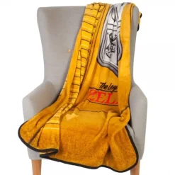 Legend of Zelda Gold Cartridge Throw Blanket