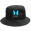 LISTEN FLAVOR 2021 Anniversary Collection Morpho Embroidered Black Bucket Hat