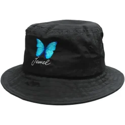 LISTEN FLAVOR 2021 Anniversary Collection Morpho Embroidered Black Bucket Hat