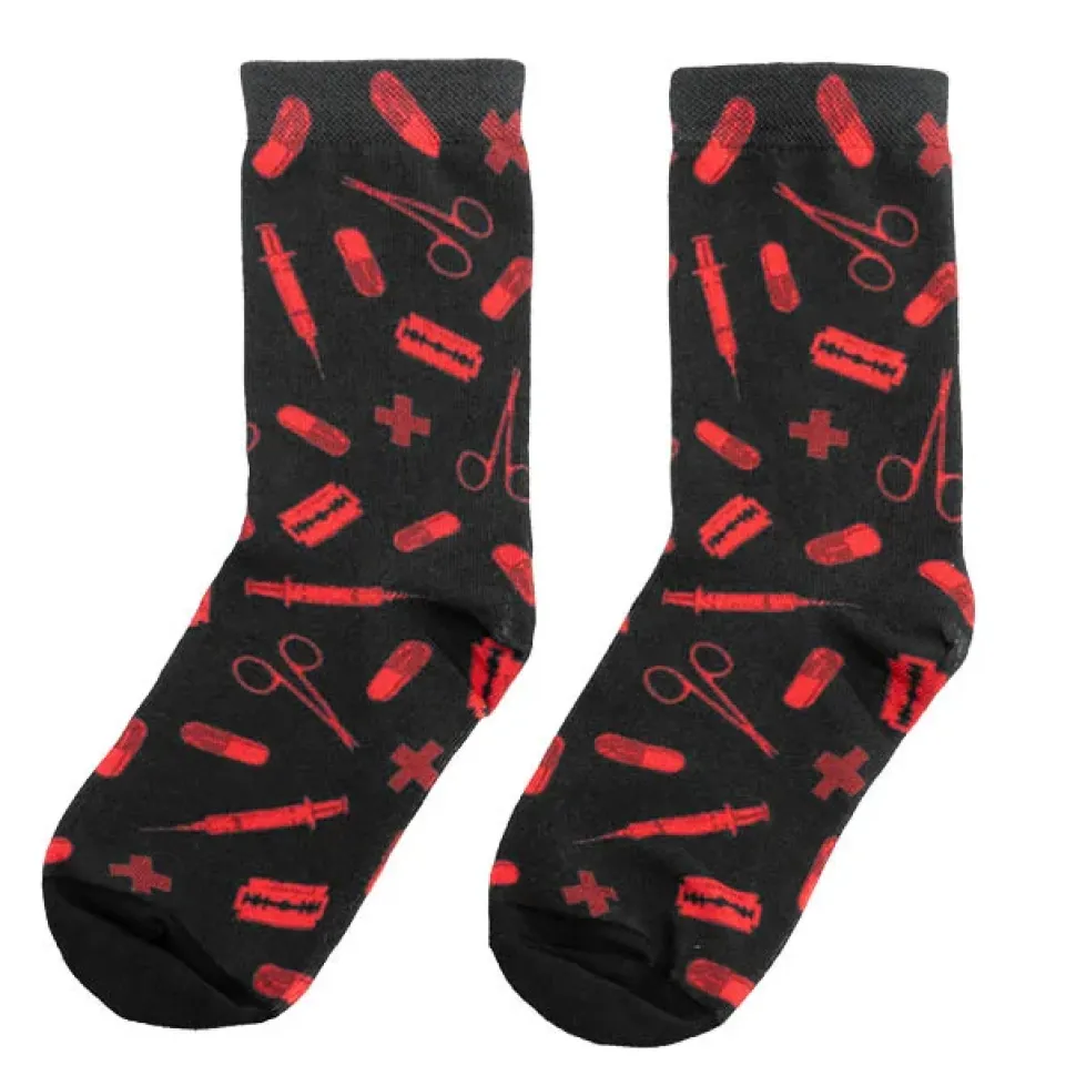 LISTEN FLAVOR 2021 Anniversary Collection Medical Pattern Socks