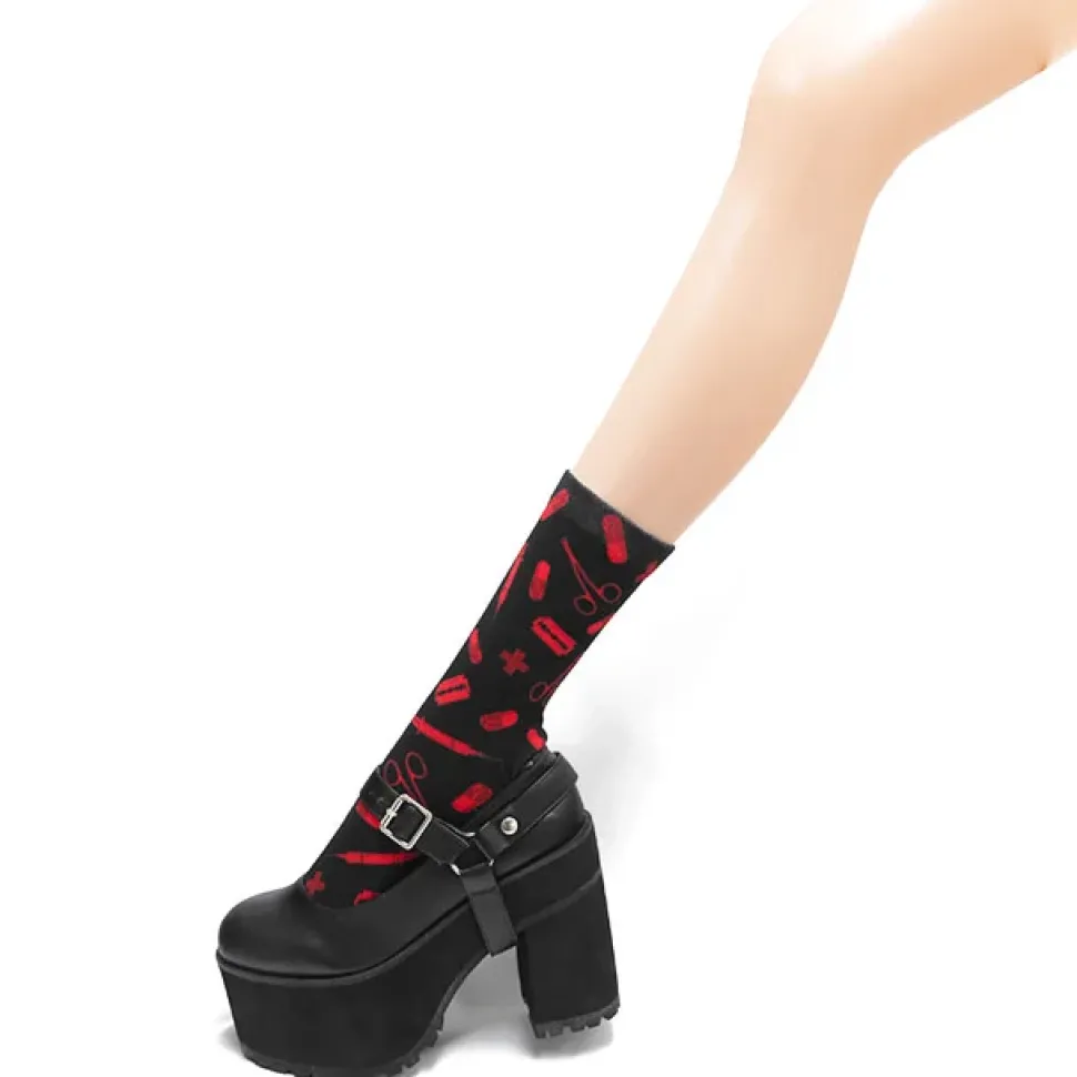 LISTEN FLAVOR 2021 Anniversary Collection Medical Pattern Socks