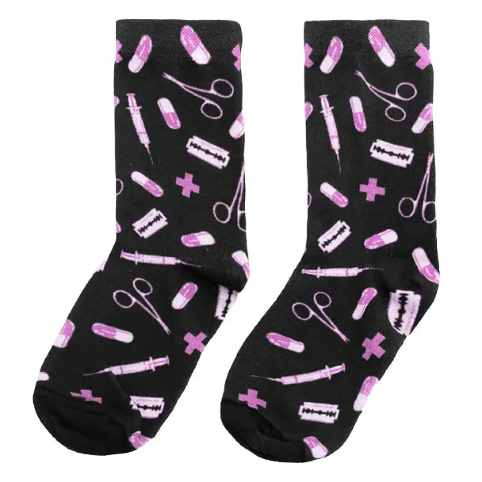 LISTEN FLAVOR 2021 Anniversary Collection Medical Pattern Socks