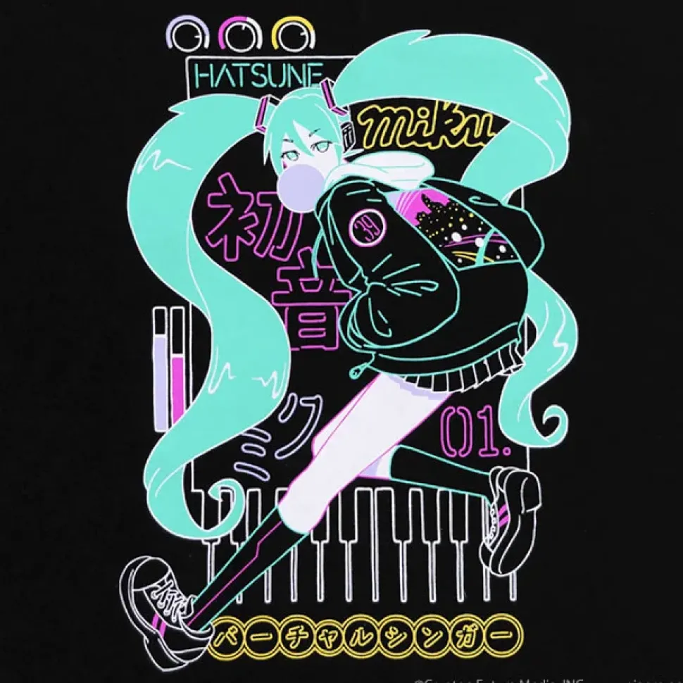 LISTEN FLAVOR 2022 Hatsune Miku Collaboration Hatsune Miku Zip Hoodie