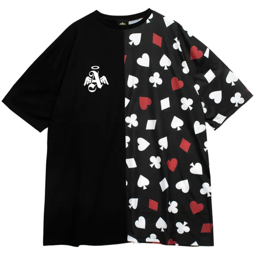 LISTEN FLAVOR Ace of Heart Playing Cards Switching Top