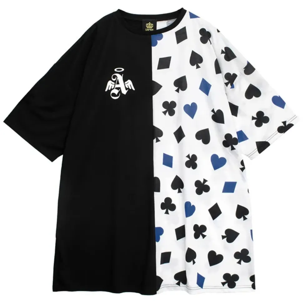 LISTEN FLAVOR Ace of Heart Playing Cards Switching Top