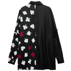 LISTEN FLAVOR Ace of Hearts 2-Way Shirt w/ Necktie