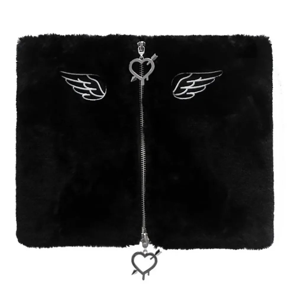 LISTEN FLAVOR Angel Boa Zip Snood