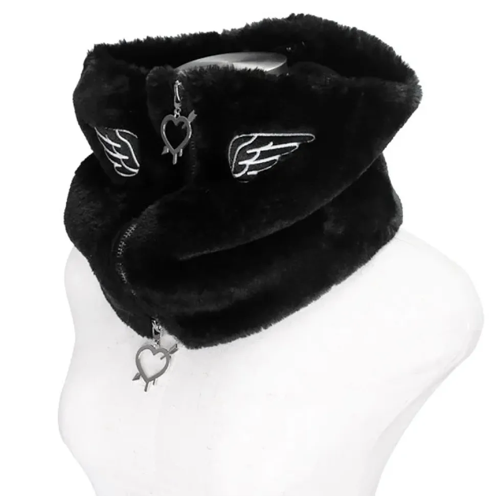 LISTEN FLAVOR Angel Boa Zip Snood