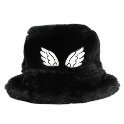LISTEN FLAVOR Angel Wings Fur Bucket Hat