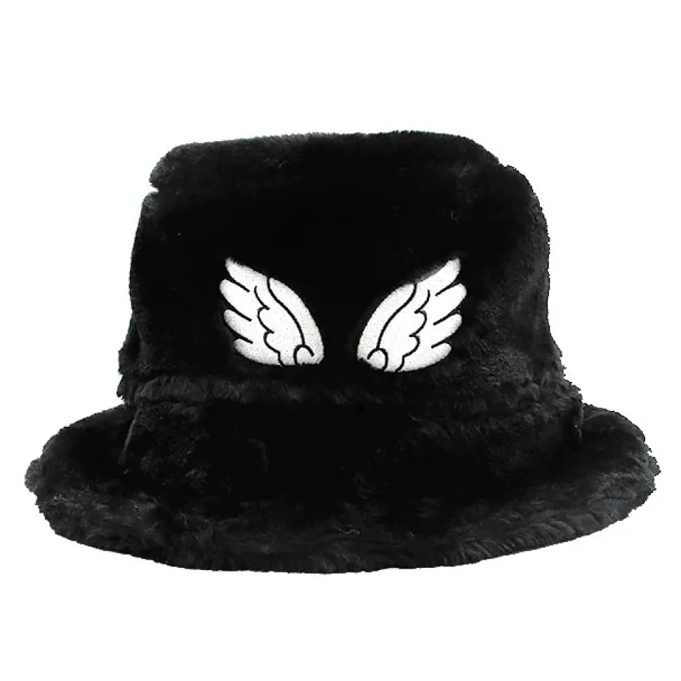 LISTEN FLAVOR Angel Wings Fur Bucket Hat