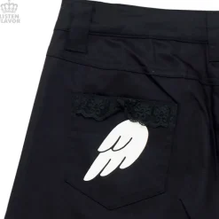 LISTEN FLAVOR Angelic Lace-up Ribbon Shorts