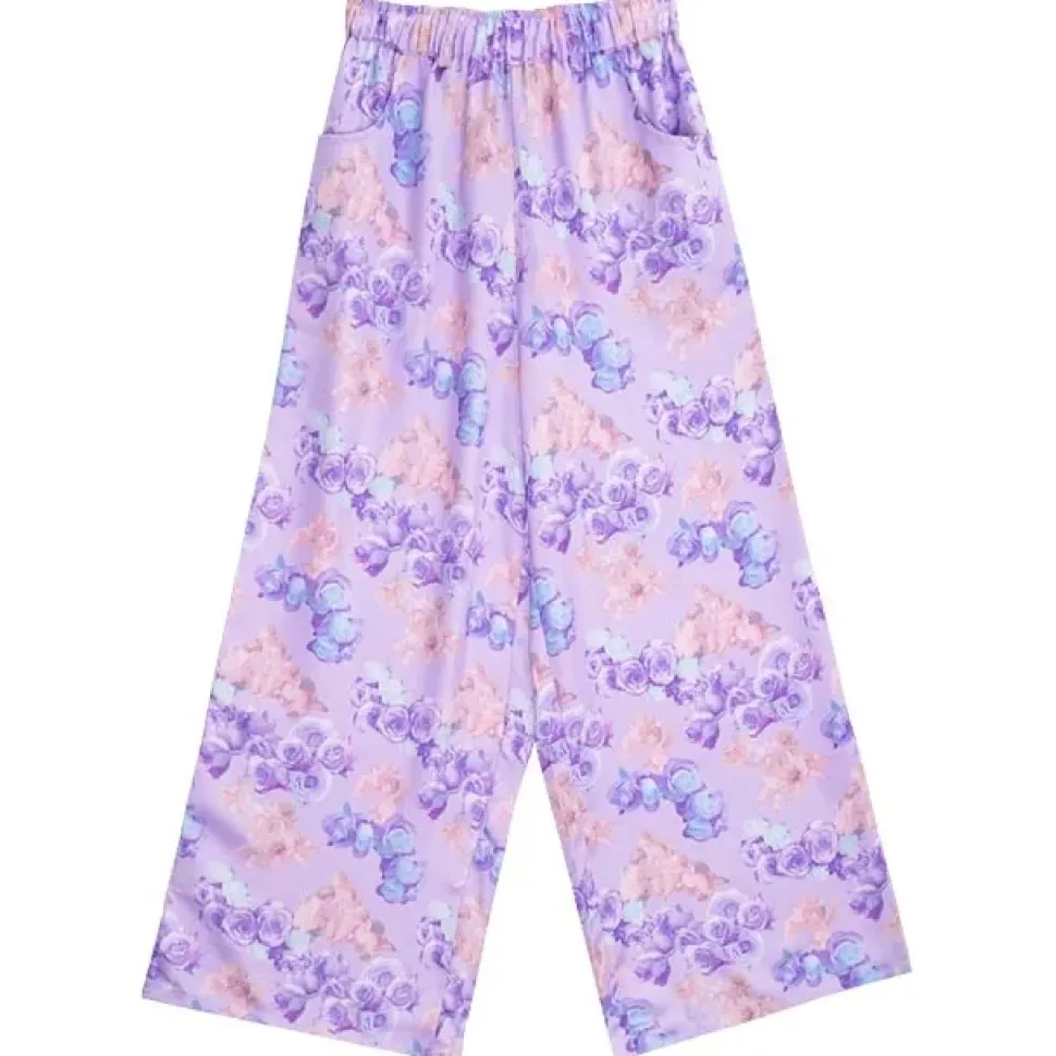 LISTEN FLAVOR Angel's Rose Garden Wide Pants