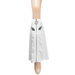 LISTEN FLAVOR Angel's Wing Heart Zip Leg Covers