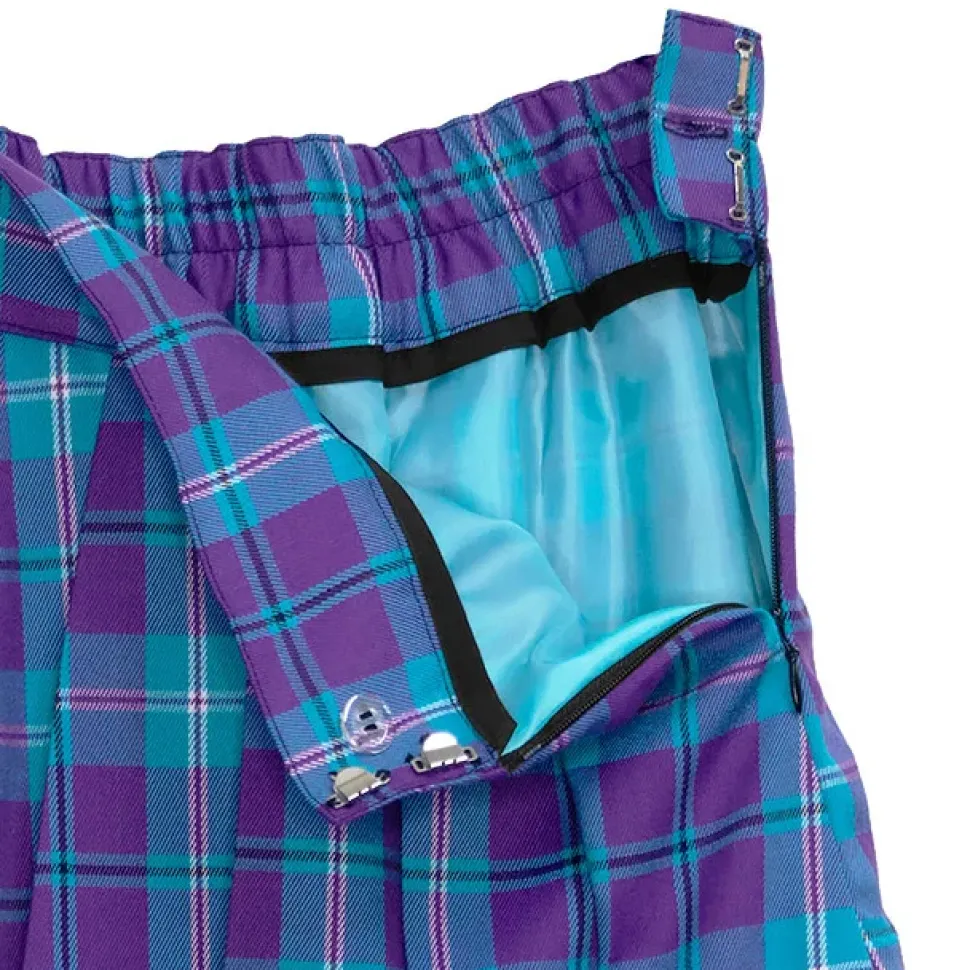 LISTEN FLAVOR Asymmetrical Cutout Pleated Skirt