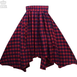 LISTEN FLAVOR Bat Hemline Maxi Skirt