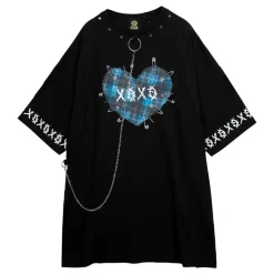 LISTEN FLAVOR Binding Kiss Hug Big Top with Chain