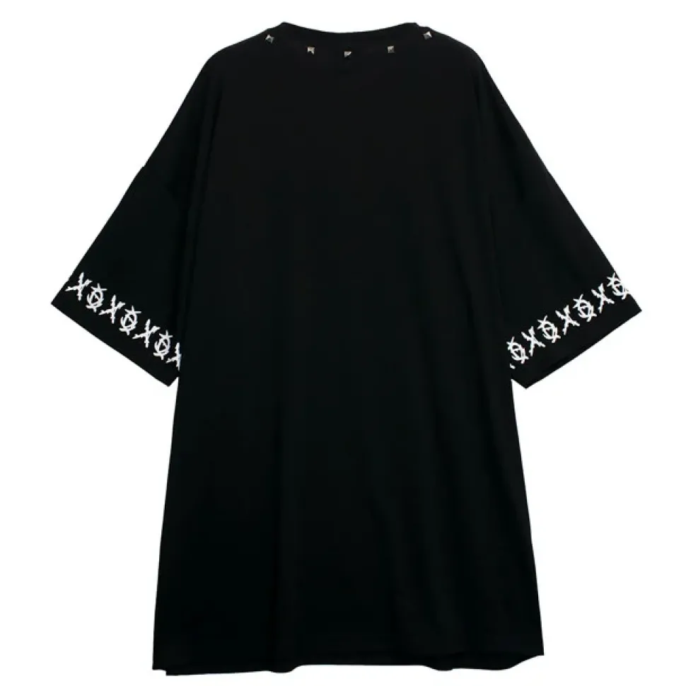 LISTEN FLAVOR Binding Kiss Hug Big Top with Chain