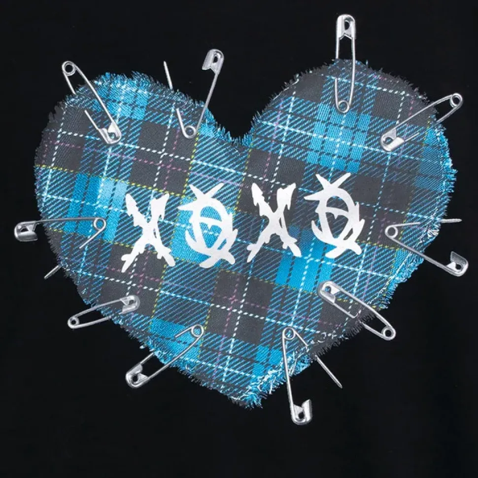 LISTEN FLAVOR Binding Kiss Hug Big Top with Chain