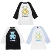 LISTEN FLAVOR 8-Bit Bear Raglan Top