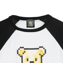 LISTEN FLAVOR 8-Bit Bear Raglan Top