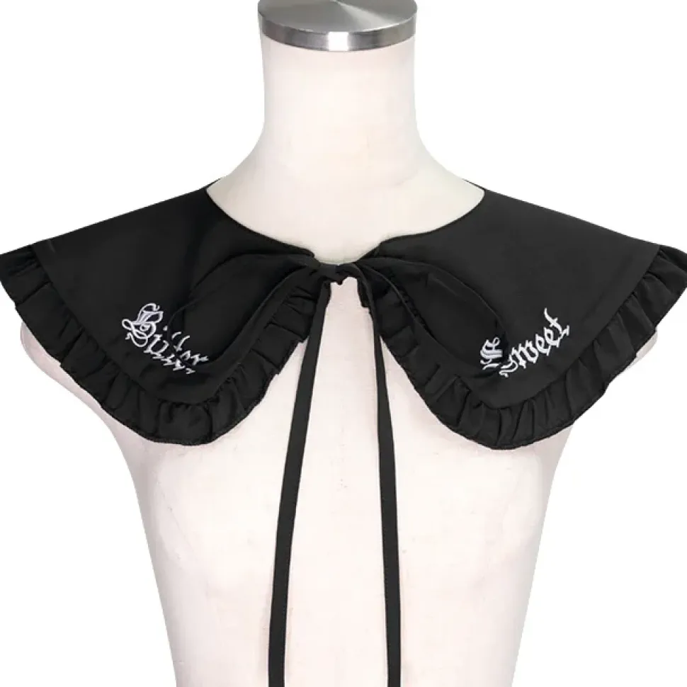 LISTEN FLAVOR Bitter Sweet Ribbon Frill Collar