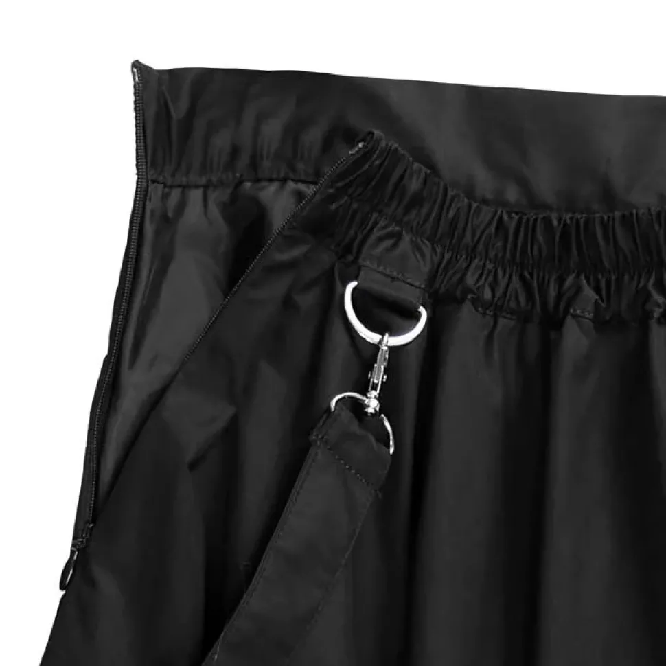 LISTEN FLAVOR Black Cargo Long Skirt