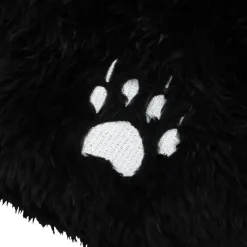 LISTEN FLAVOR Black Cat Ear Cat Paw Boa Neck Warmer