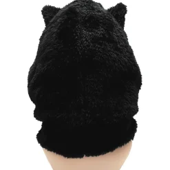 LISTEN FLAVOR Black Cat Ear Cat Paw Boa Neck Warmer