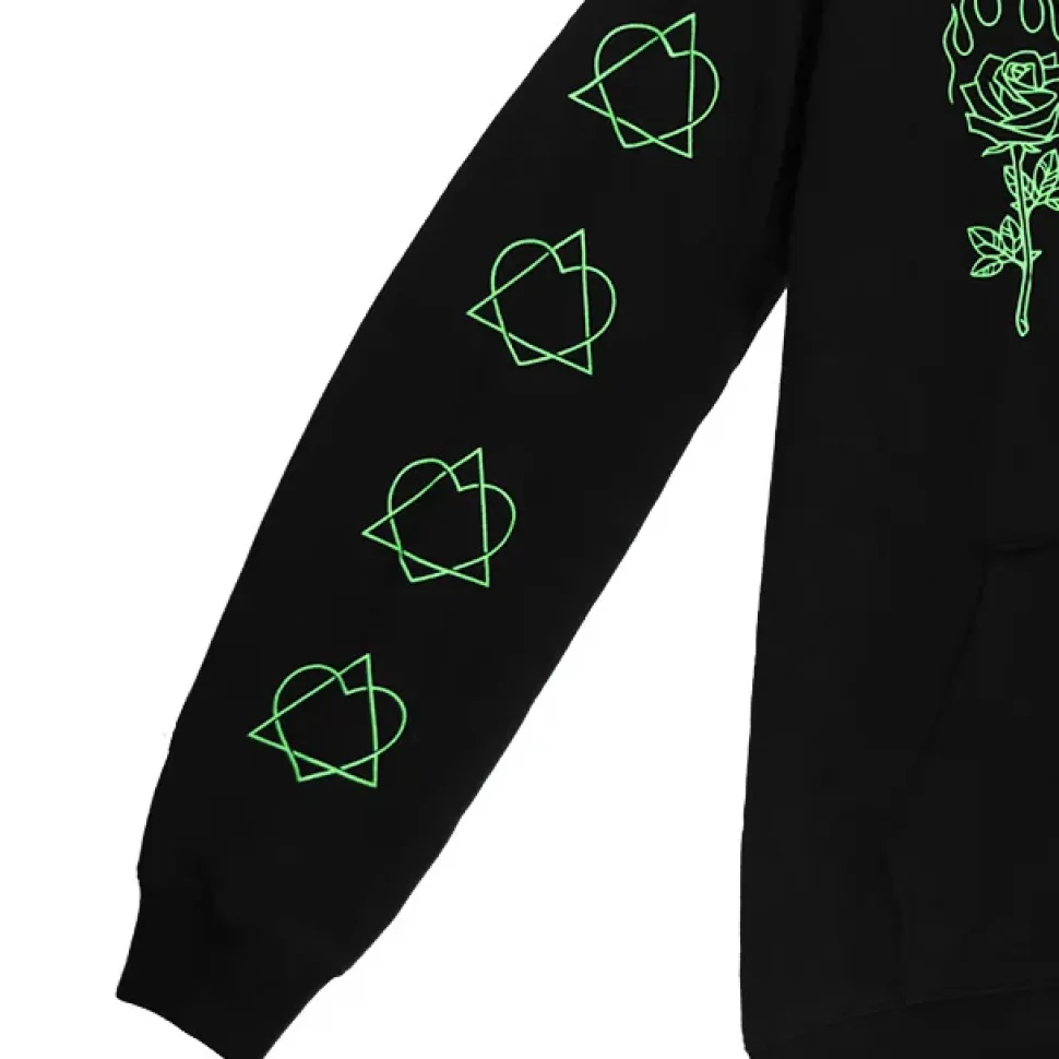 LISTEN FLAVOR Black Graffiti Zip Hoodie