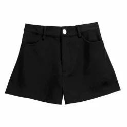 LISTEN FLAVOR Black Layered Eyelet Skirt w/ Shorts