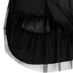 LISTEN FLAVOR Black Ruffle Frilly Skirt