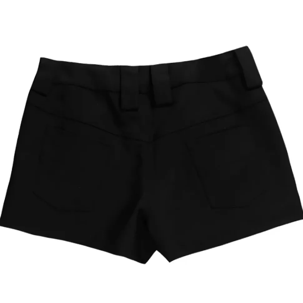 LISTEN FLAVOR Black Shorts w/ Harness Garter Belt