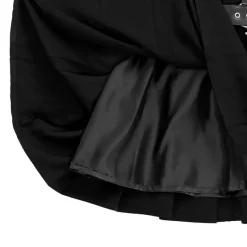 LISTEN FLAVOR Chain Belt Pleated Skirt