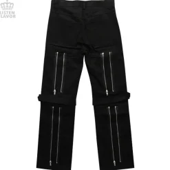 LISTEN FLAVOR Checkered Convertible Bondage Pants