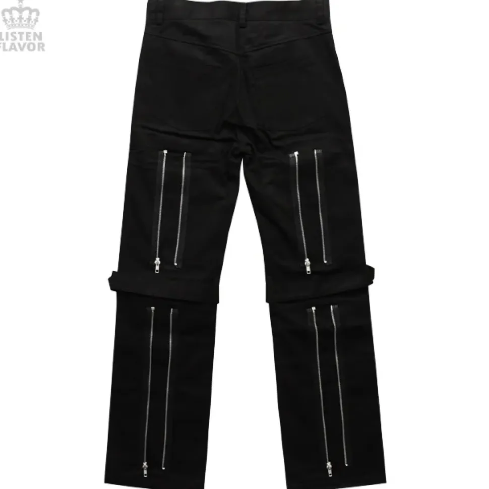 LISTEN FLAVOR Checkered Convertible Bondage Pants