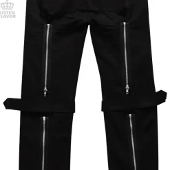 LISTEN FLAVOR Checkered Convertible Bondage Pants